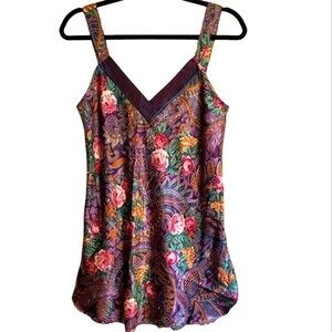Vintage 90s Floral Slip Dress Size Medium